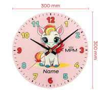 Detské nástenné hodiny MPM Cocco - rúžová 4597.23, 30cm